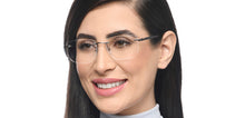 Load image into Gallery viewer, Gunmetal Rectangle Rimless Unisex Eyeglasses by Lenskart Air-211055