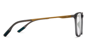 Grey Rectangle Full Rim Unisex Eyeglasses by Lenskart Air-211438