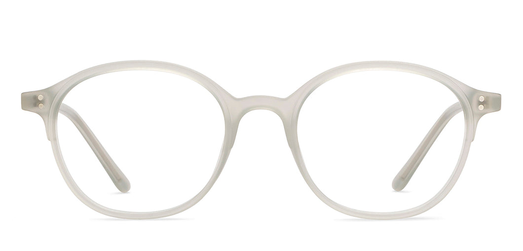 Grey Round Full Rim Unisex Eyeglasses by Lenskart Air-211940