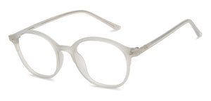 Grey Round Full Rim Unisex Eyeglasses by Lenskart Air-211940