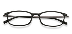 Black Rectangle Full Rim Unisex Eyeglasses by Lenskart Air Online-212326