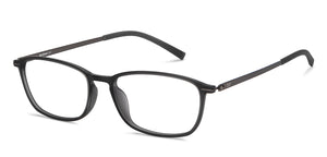 Black Rectangle Full Rim Unisex Eyeglasses by Lenskart Air Online-212331