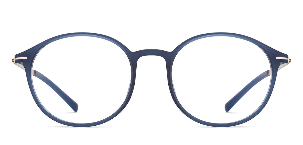 Blue Round Full Rim Unisex Eyeglasses by Lenskart Air-212335