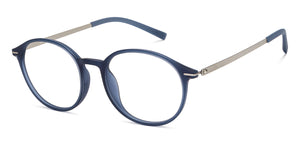 Blue Round Full Rim Unisex Eyeglasses by Lenskart Air-212335