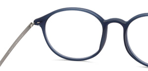 Blue Round Full Rim Unisex Eyeglasses by Lenskart Air-212335