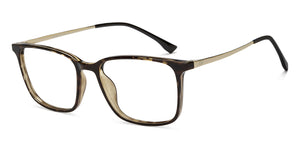 Tortoise Square Full Rim Unisex Eyeglasses by Lenskart Air-215401