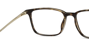 Tortoise Square Full Rim Unisex Eyeglasses by Lenskart Air-215401