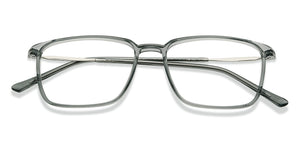 Grey Rectangle Full Rim Unisex Eyeglasses by Lenskart Air-215406