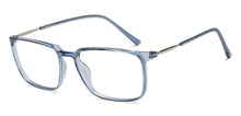 Load image into Gallery viewer, Blue Rectangle Full Rim Unisex Eyeglasses by Lenskart Air-215407