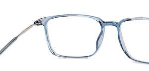 Blue Rectangle Full Rim Unisex Eyeglasses by Lenskart Air-215407