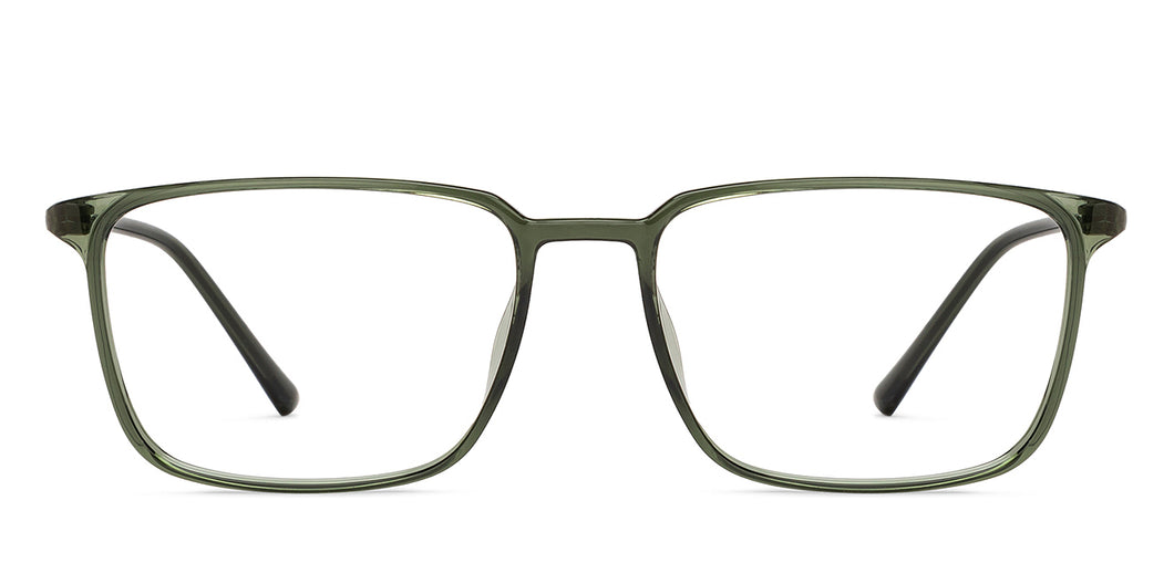 Transparent Rectangle Full Rim Unisex Eyeglasses by Lenskart Air-215422
