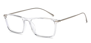 Transparent Rectangle Full Rim Unisex Eyeglasses by Lenskart Air-215408