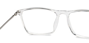 Transparent Rectangle Full Rim Unisex Eyeglasses by Lenskart Air-215408