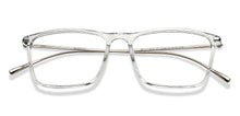 Load image into Gallery viewer, Transparent Rectangle Full Rim Unisex Eyeglasses by Lenskart Air-215408