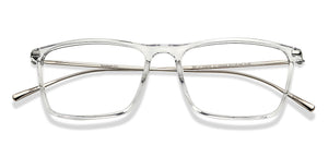Transparent Rectangle Full Rim Unisex Eyeglasses by Lenskart Air-215408