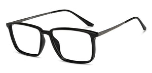 Black Rectangle Full Rim Unisex Eyeglasses by Lenskart Air-215410