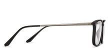 Load image into Gallery viewer, Black Rectangle Full Rim Unisex Eyeglasses by Lenskart Air-215410