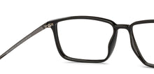 Load image into Gallery viewer, Black Rectangle Full Rim Unisex Eyeglasses by Lenskart Air-215410