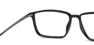 Black Rectangle Full Rim Unisex Eyeglasses by Lenskart Air-215410