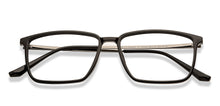 Load image into Gallery viewer, Black Rectangle Full Rim Unisex Eyeglasses by Lenskart Air-215410