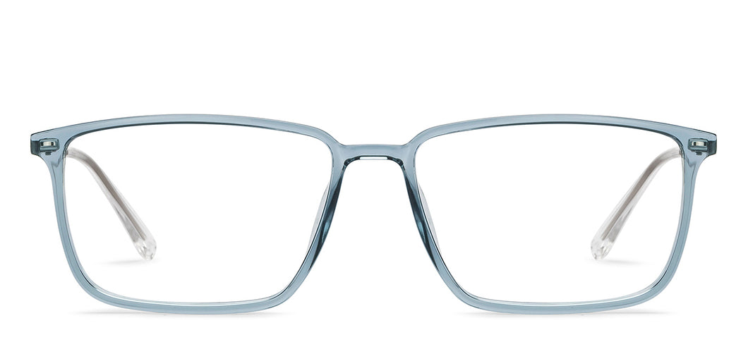 Blue Rectangle Full Rim Unisex Eyeglasses by Lenskart Air-215411