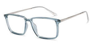 Blue Rectangle Full Rim Unisex Eyeglasses by Lenskart Air-215411