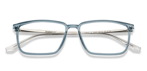 Blue Rectangle Full Rim Unisex Eyeglasses by Lenskart Air-215411