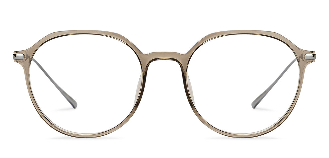 Brown Round Full Rim Unisex Eyeglasses by Lenskart Air-215414