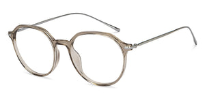 Brown Round Full Rim Unisex Eyeglasses by Lenskart Air-215414