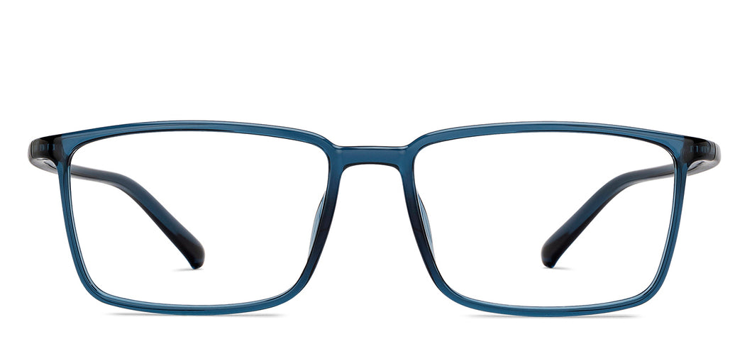 Blue Rectangle Full Rim Unisex Eyeglasses by Lenskart Air-215416