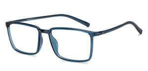 Blue Rectangle Full Rim Unisex Eyeglasses by Lenskart Air-215416