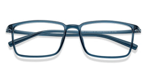 Blue Rectangle Full Rim Unisex Eyeglasses by Lenskart Air-215416