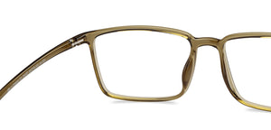 Brown Rectangle Full Rim Unisex Eyeglasses by Lenskart Air-215417