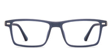 Load image into Gallery viewer, Blue Rectangle Full Rim Unisex Clip-on Eyeglasses by Lenskart Air-221161