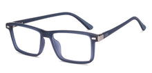Load image into Gallery viewer, Blue Rectangle Full Rim Unisex Clip-on Eyeglasses by Lenskart Air-221161