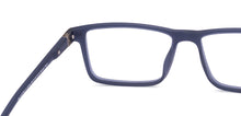 Load image into Gallery viewer, Blue Rectangle Full Rim Unisex Clip-on Eyeglasses by Lenskart Air-221161