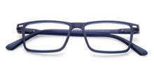 Load image into Gallery viewer, Blue Rectangle Full Rim Unisex Clip-on Eyeglasses by Lenskart Air-221161