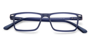Blue Rectangle Full Rim Unisex Clip-on Eyeglasses by Lenskart Air-221161