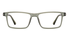Load image into Gallery viewer, Grey Rectangle Full Rim Unisex Clip-on Eyeglasses by Lenskart Air-221162