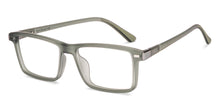 Load image into Gallery viewer, Grey Rectangle Full Rim Unisex Clip-on Eyeglasses by Lenskart Air-221162