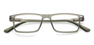 Grey Rectangle Full Rim Unisex Clip-on Eyeglasses by Lenskart Air-221162