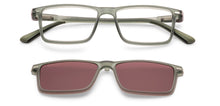 Load image into Gallery viewer, Grey Rectangle Full Rim Unisex Clip-on Eyeglasses by Lenskart Air-221162