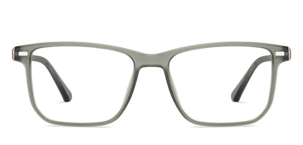 Grey Rectangle Full Rim Unisex Eyeglasses by Lenskart Air-221164