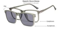 Load image into Gallery viewer, Grey Rectangle Full Rim Unisex Eyeglasses by Lenskart Air-221164