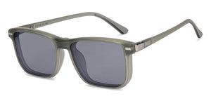 Grey Rectangle Full Rim Unisex Eyeglasses by Lenskart Air-221164