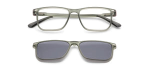 Grey Rectangle Full Rim Unisex Eyeglasses by Lenskart Air-221164
