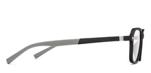 Load image into Gallery viewer, Black Rectangle Full Rim Unisex Clip-on Eyeglasses by Lenskart Air-221172