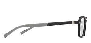 Black Rectangle Full Rim Unisex Clip-on Eyeglasses by Lenskart Air-221172