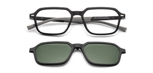 Black Rectangle Full Rim Unisex Clip-on Eyeglasses by Lenskart Air-221172