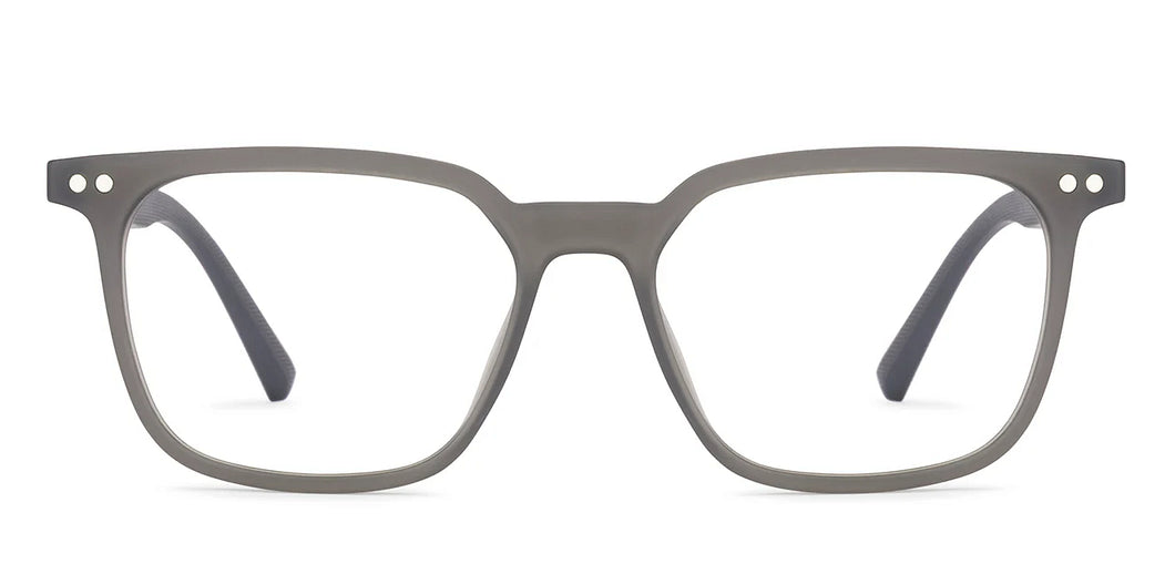 Grey Square Full Rim Unisex Clip-on Eyeglasses by Lenskart Air-221173